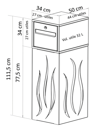 Pied Design boîte aux lettres Pévèle