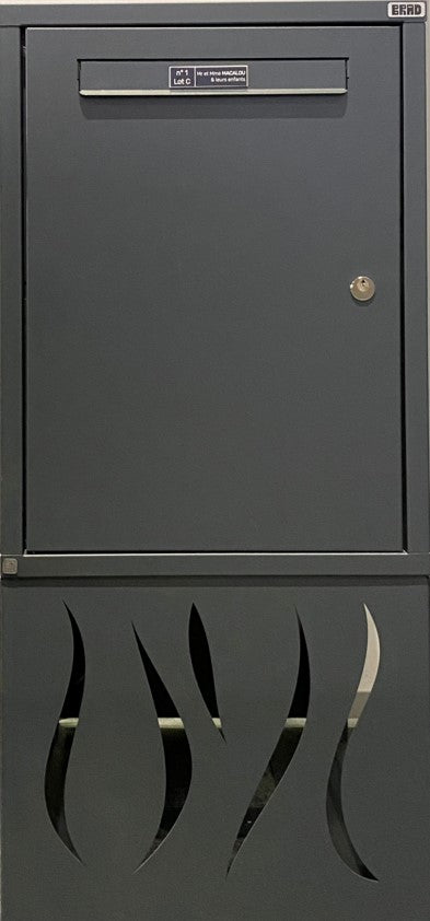 BRAD 3 EXCELLENCE CLE POSTE Boîte aux lettres et colis, pied design 1 porte