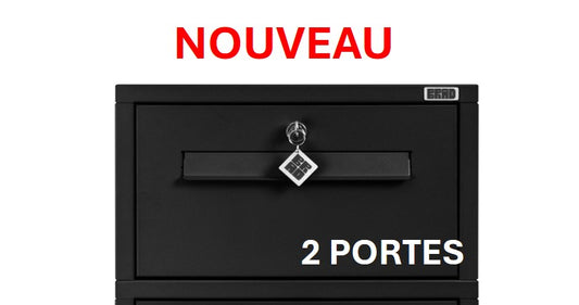 BRAD 1 XXL clé Poste, 2 portes : La nouvelle Boîte aux lettres XXL et petits colis