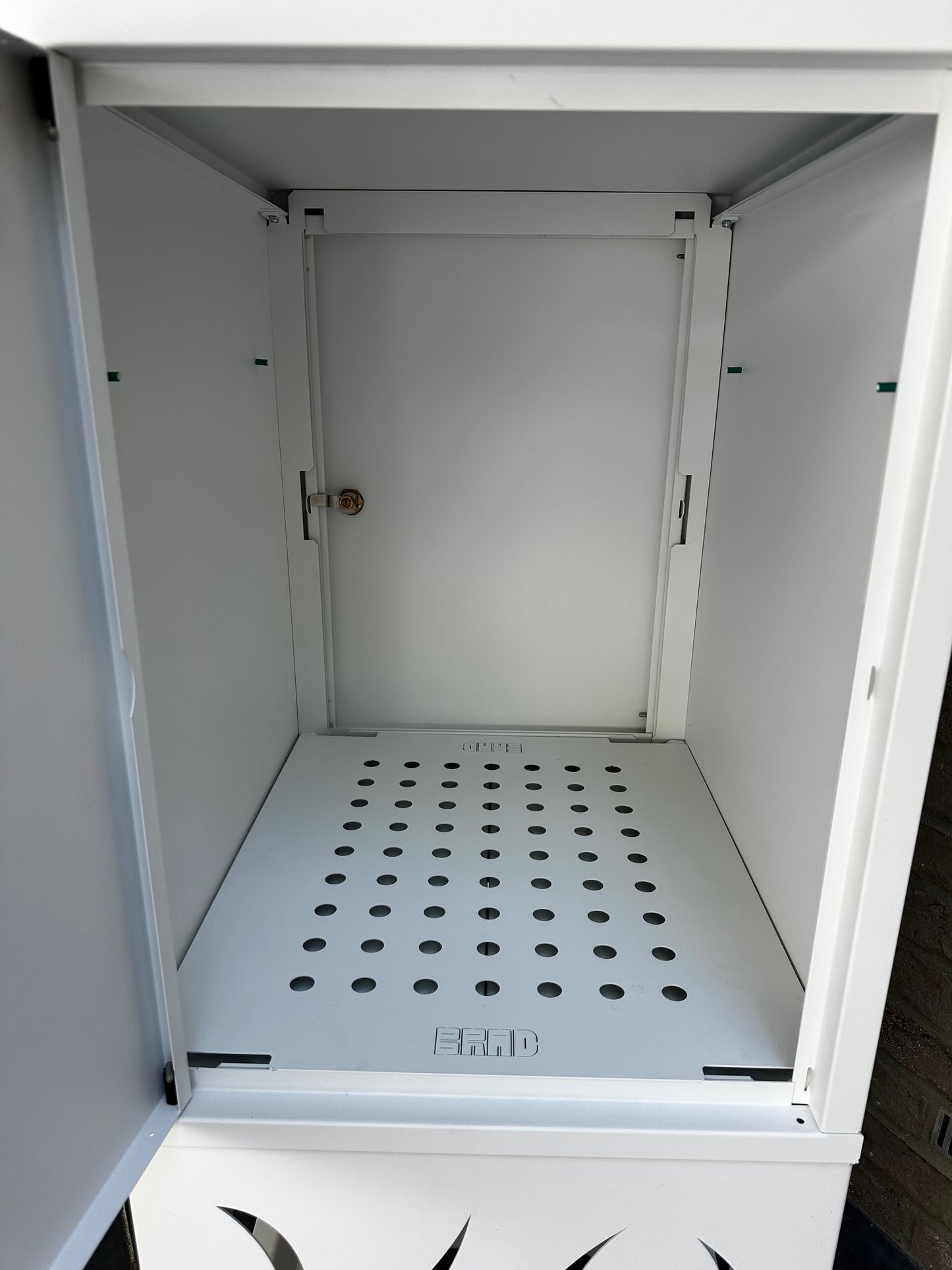 BRAD 3 EXCELLENCE CLE POSTE Boîte aux lettres et colis, pied design, 2 portes