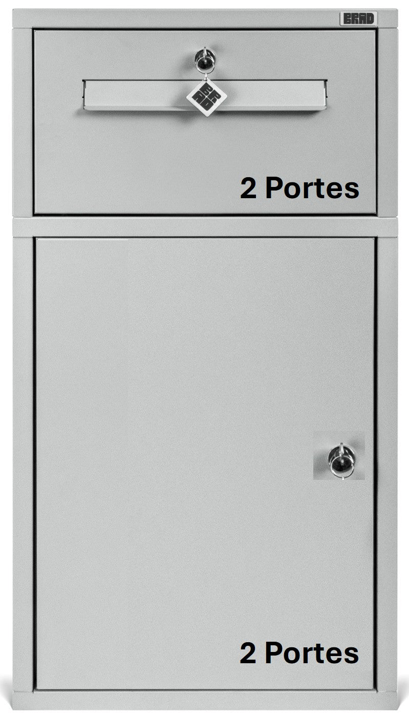 BRAD 6 SP LA POSTE : Boîte aux lettres et colis 2 PORTES courriers et colis volumineux