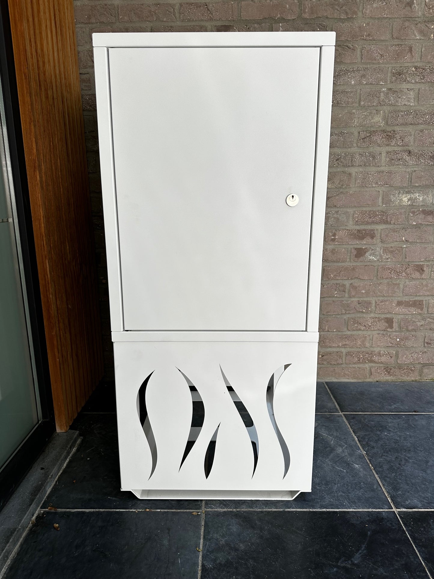 BRAD 3 EXCELLENCE CLE POSTE Boîte aux lettres et colis, pied design, 2 portes