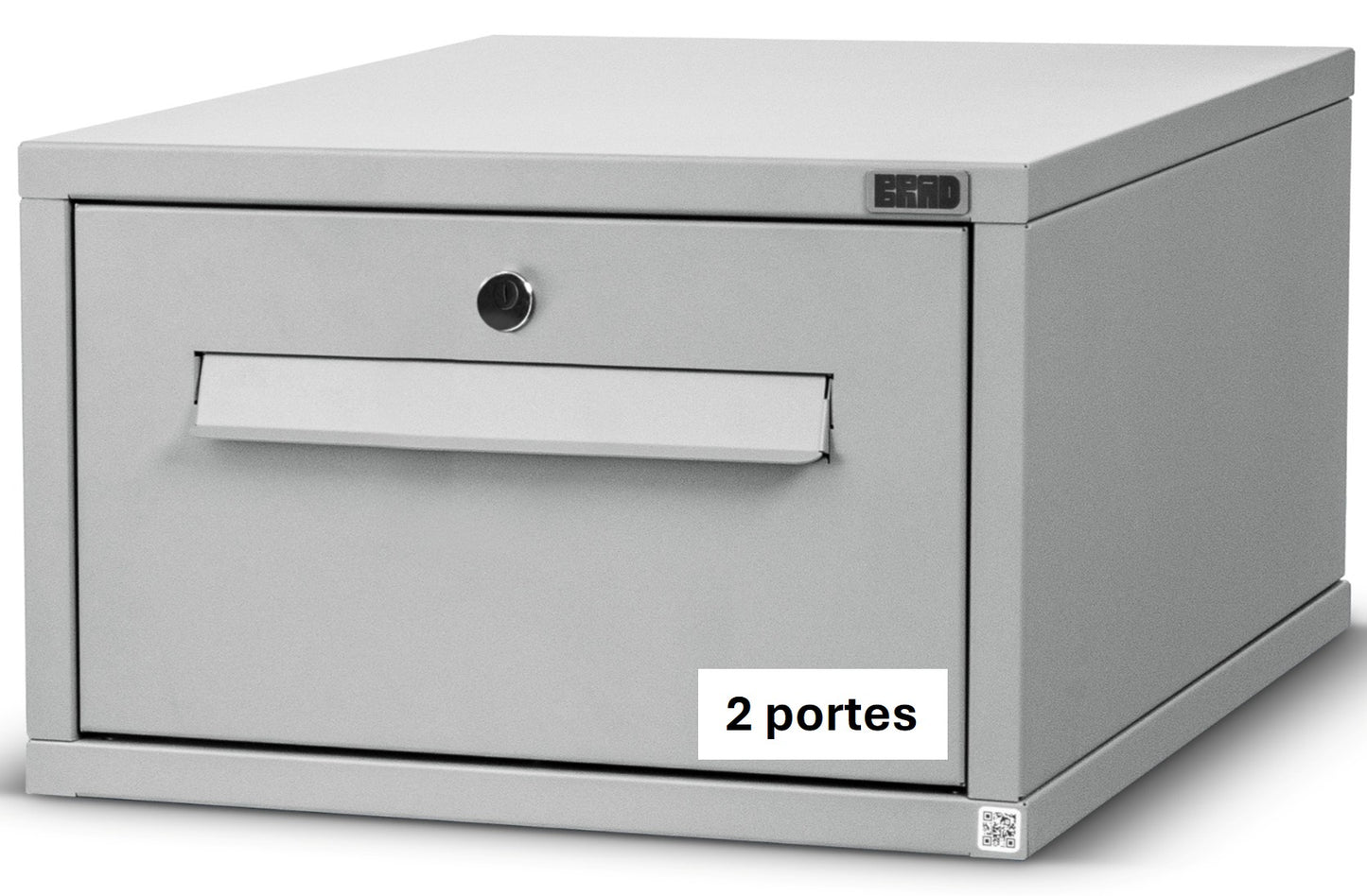 BRAD 1 serrure à clé, 2 portes : La nouvelle Boîte aux lettres XXL et petits colis