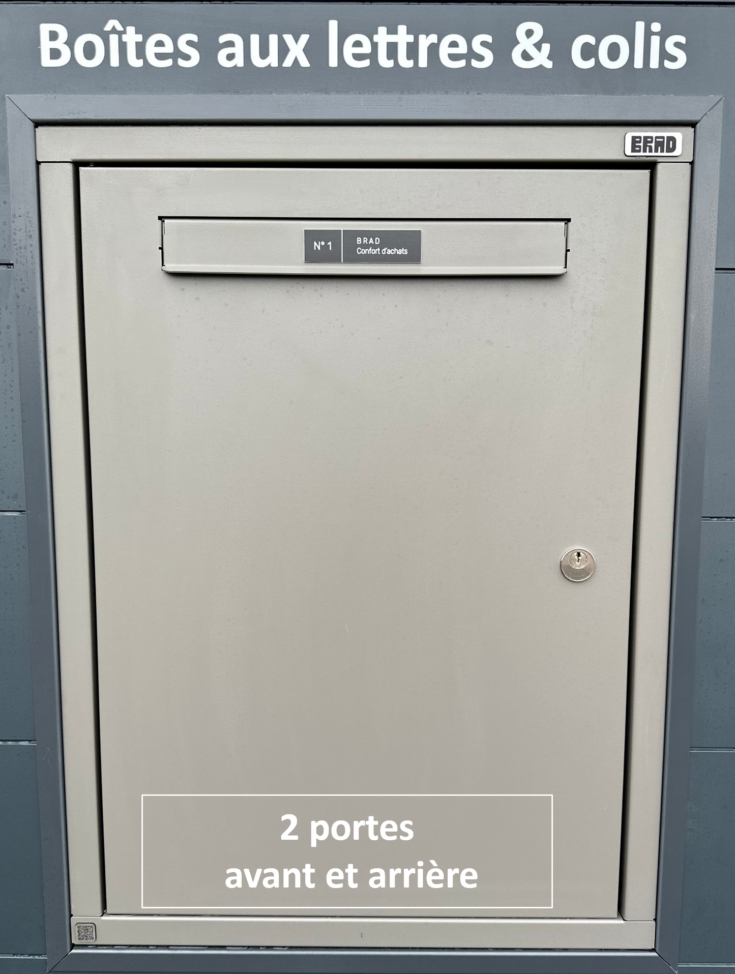 BRAD 3 EXCELLENCE clé POSTE 2 Portes Boîte aux lettres et colis