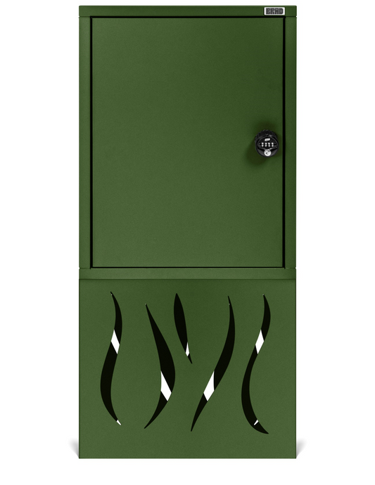 BRAD 19: Boîte à colis sécurisée XXL, sur pieds design en aluminium