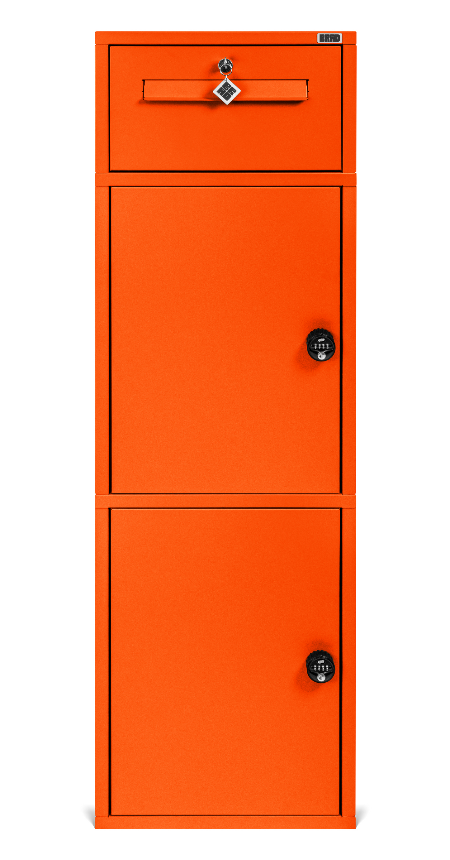 BRAD 15 : Boîte aux lettres clé poste et à colis à code sécurisé triple