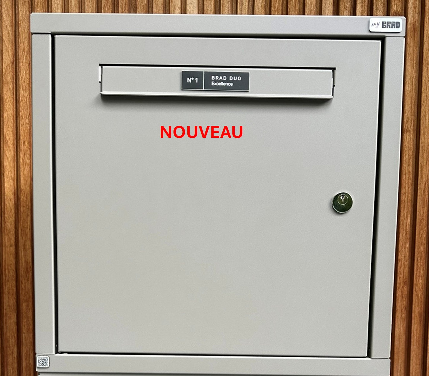 PROMO BRAD 2 Excellence clé Poste, 1 porte : La boîte aux lettres et colis idéale