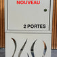 BRAD 2 Excellence clé Poste et pied design, 2 portes : La boîte aux lettres et colis idéale