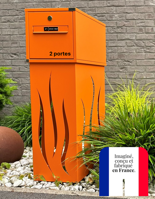 BRAD Boîte aux lettres Pévèle 2 portes PIED DESIGN