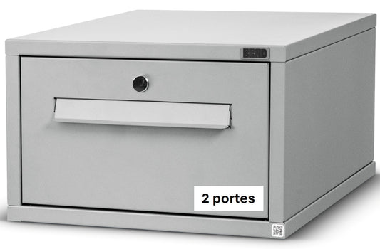 BRAD 1 serrure à clé, 2 portes : La nouvelle Boîte aux lettres XXL et petits colis