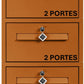 BRAD 10TRIO 2 Portes : Lot de 3 boîtes aux lettres clé Poste, 2 portes